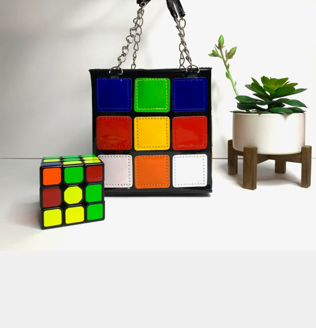 COLORFUL CUBE HANDBAG